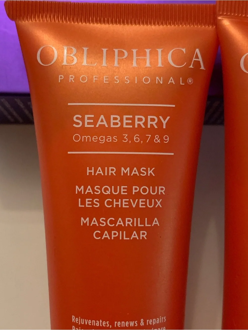 2 x Obliphica Professional Seaberry Hair Mask Deep Conditioning Hydrating 2.64oz